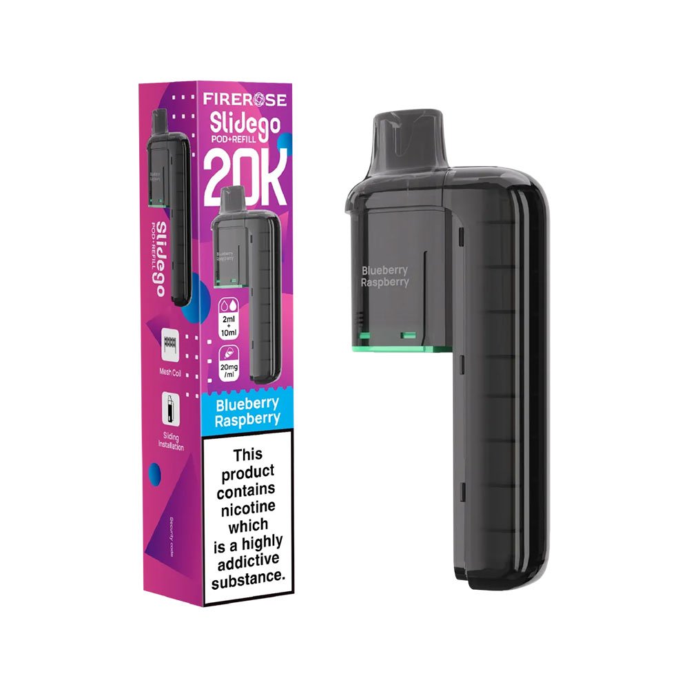 Firerose Slidego 20K Puffs Prefilled Pods - Blueberry Raspberry