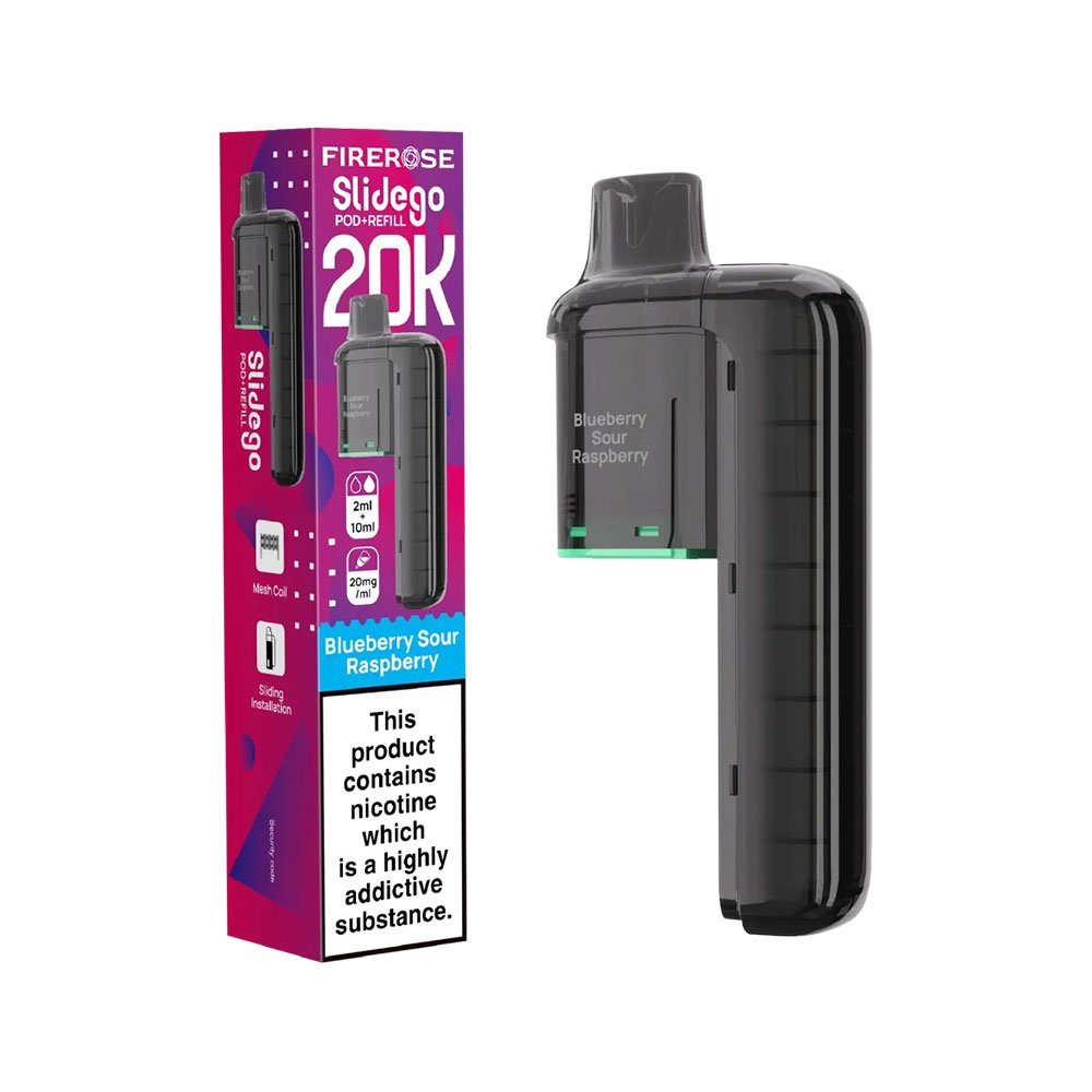 Firerose Slidego 20K Puffs Prefilled Pods - Blueberry Sour Raspberry