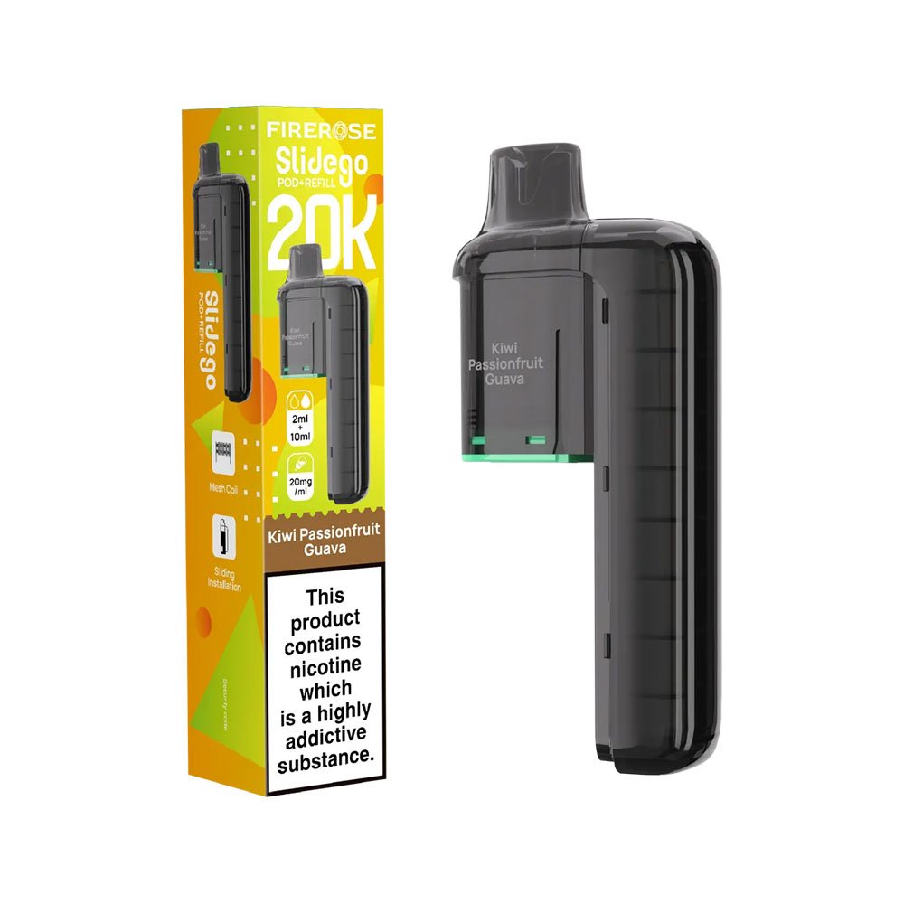 Firerose Slidego 20K Puffs Prefilled Pods - Kiwi Passionfruit Guava