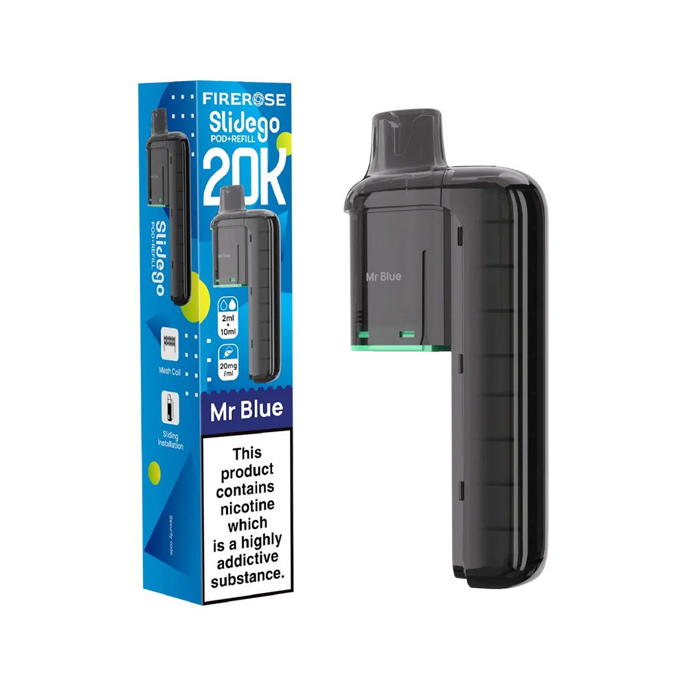 Firerose Slidego 20K Puffs Prefilled Pods - Mr Blue