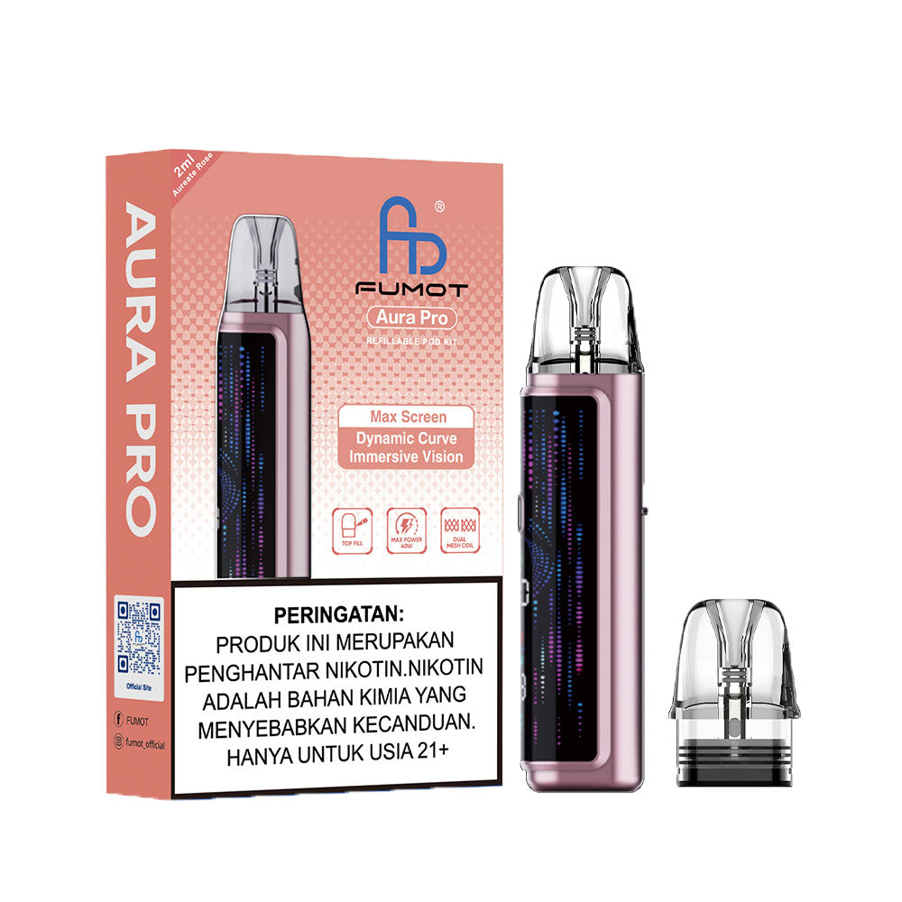 FUMOT Aura Pro Refillable Pod Kit - Aureate Rose