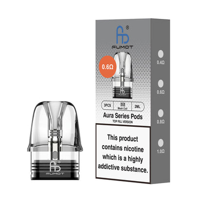 Fumot Aura Series Replacement Pod (Pack of 3) - 0.6 Ohm