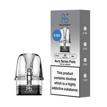 Fumot Aura Series Replacement Pod (Pack of 3) - 0.8 Ohm