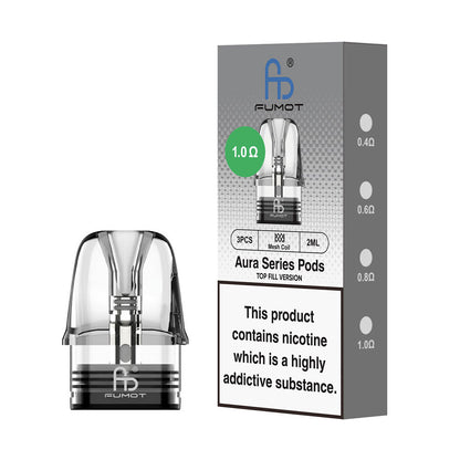 Fumot Aura Series Replacement Pod (Pack of 3) - 1.0 Ohm