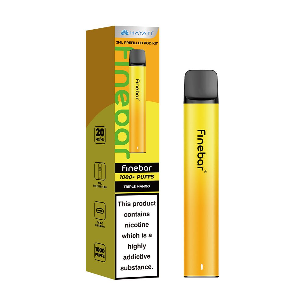 Hayati Finebar 1000 Puffs Prefilled Pod Kit - Triple Mango