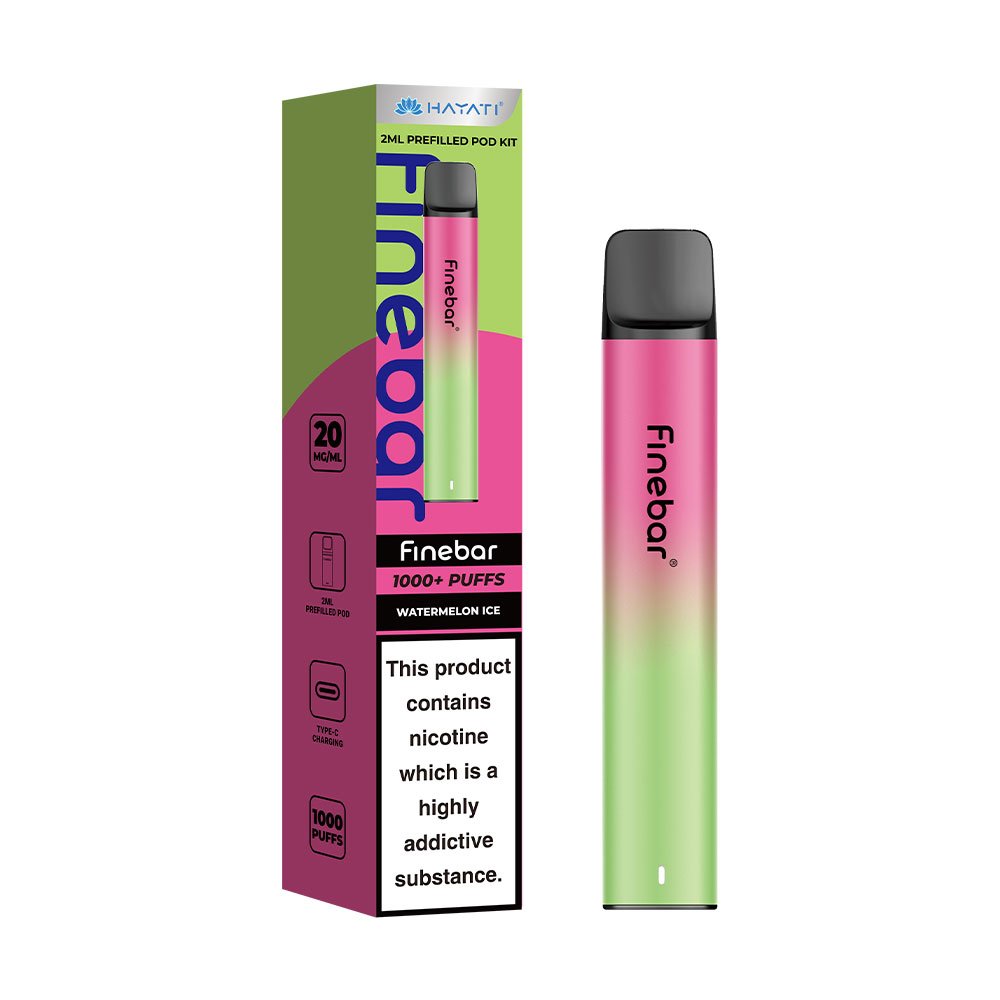 Hayati Finebar 1000 Puffs Prefilled Pod Kit - Watermelon Ice