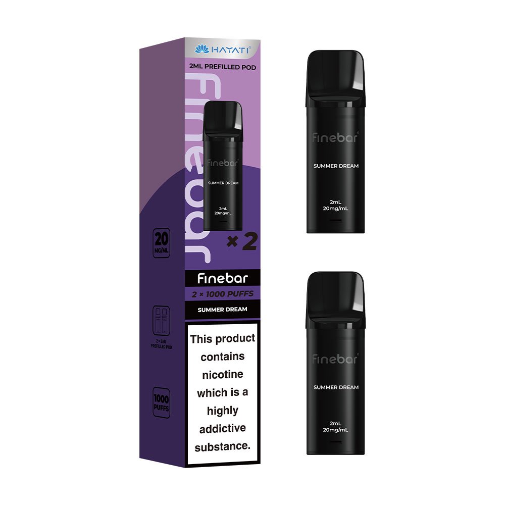 Hayati Finebar 1000 Puffs Prefilled Pods (Pack of 2) - Summer Dream