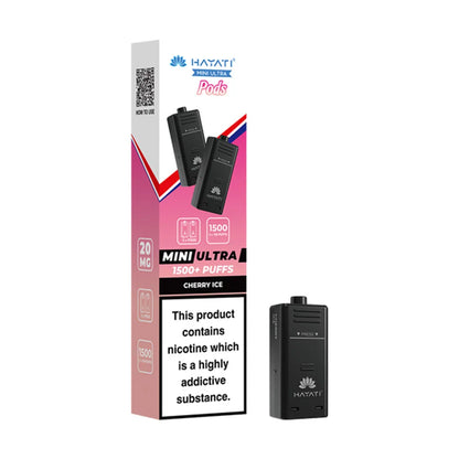 Hayati Ultra Mini 1500 Prefilled Pods - Cherry Ice