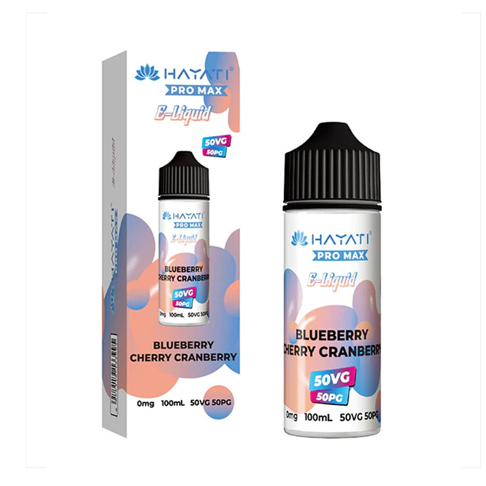 Blueberry Cherry Cranberry Hayati Pro Max 50/50 100ml Shortfill Eliquid