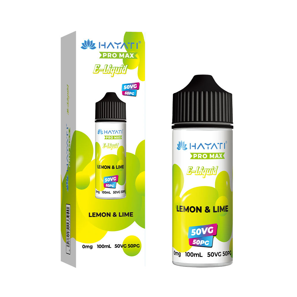 Lemon lime Hayati Pro Max 50/50 100ml Shortfill Eliquid
