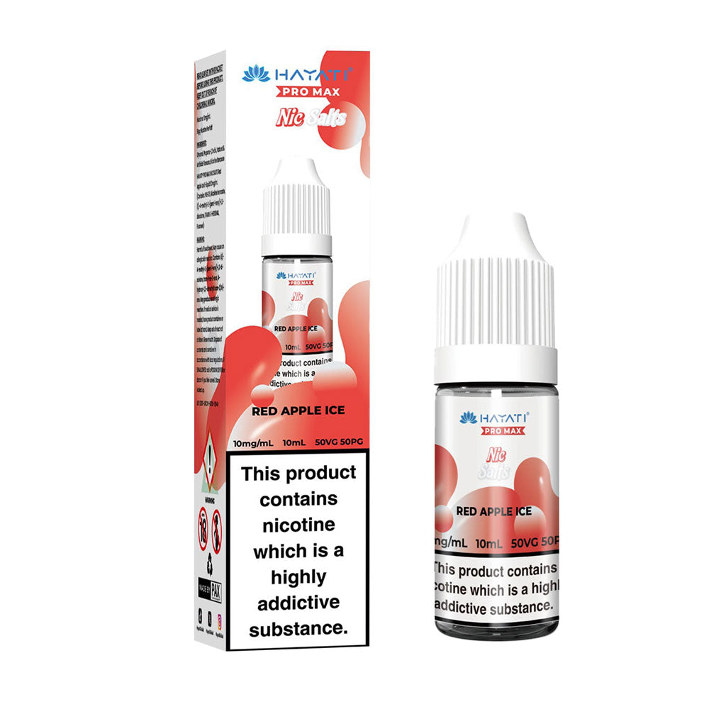 Hayati Pro Max Red Apple Ice 10ml Nic Salt E Liquid