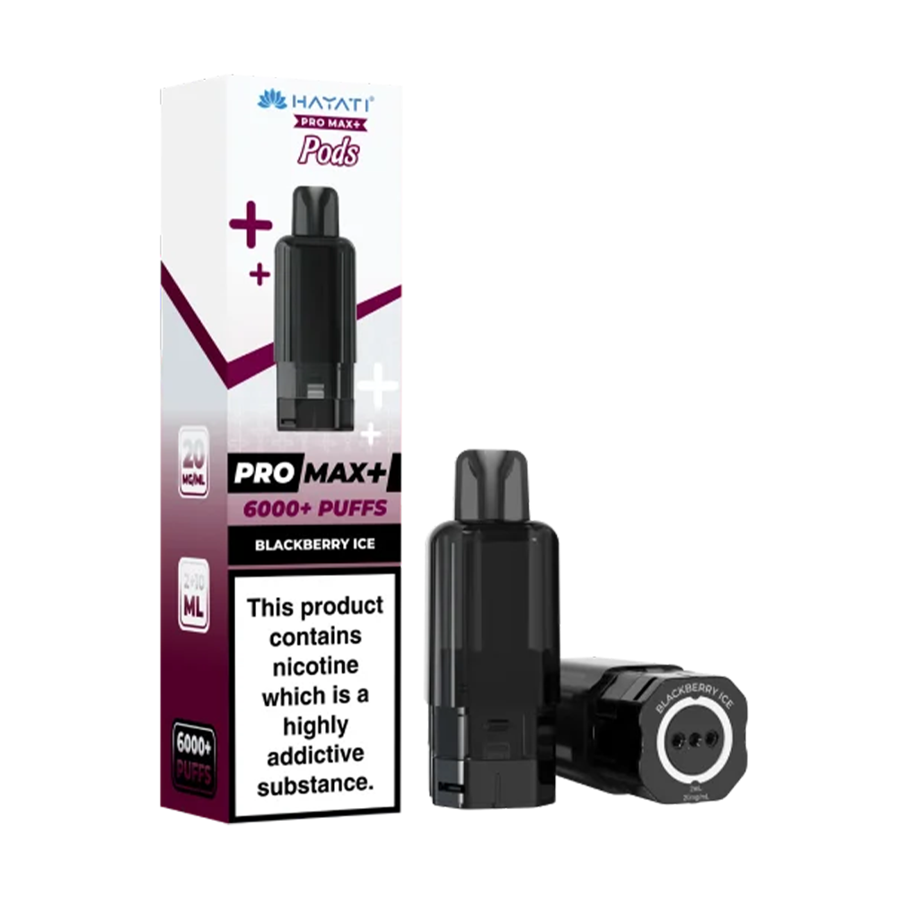 Hayati Pro Max Plus 6000 Blackberry ice prefilled pods