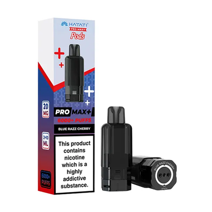 Hayati Pro Max Plus 6000 Blue Razz Cherry prefilled pods
