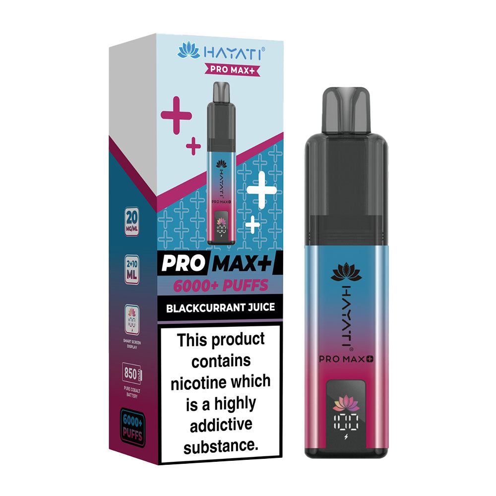 Hayati Pro Max Plus 6000 Blackcurrant Juice prefilled vape kit