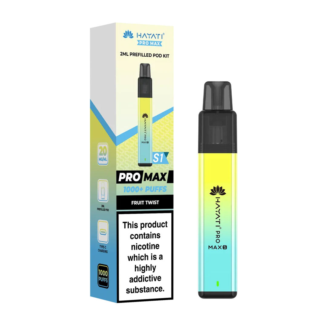 Hayati Pro Max Plus S1 1000 Puffs Prefilled Pod Kit - Fruit Twist
