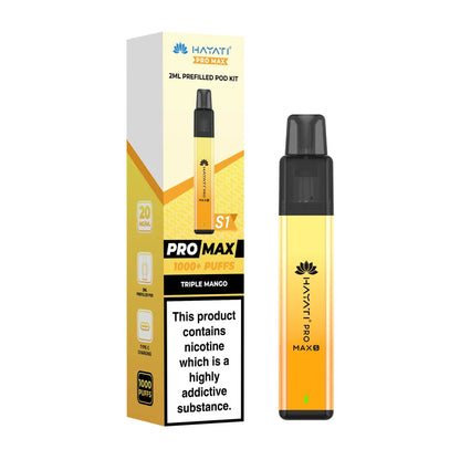 Hayati Pro Max Plus S1 1000 Puffs Prefilled Pod Kit - Triple Mango