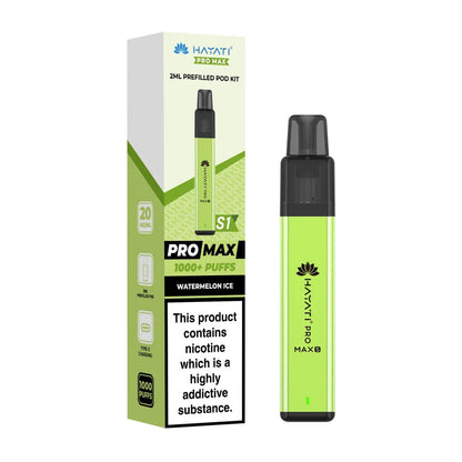 Hayati Pro Max Plus S1 1000 Puffs Prefilled Pod Kit - Watermelon Ice