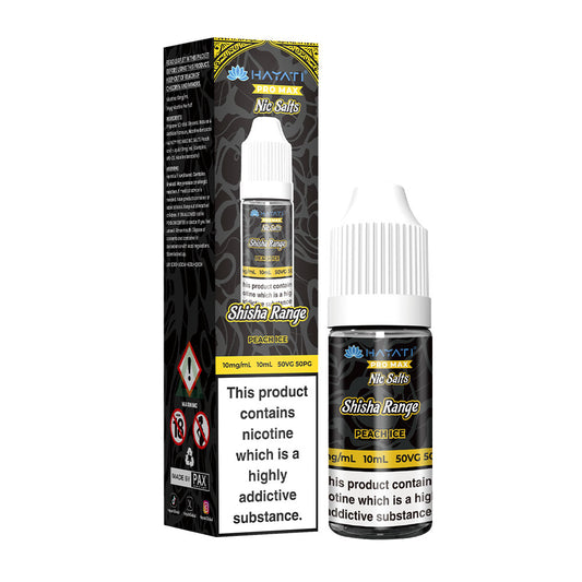 Peach Ice Hayati Pro Max Shisha Range 10ml Nic Salts E-Liquid