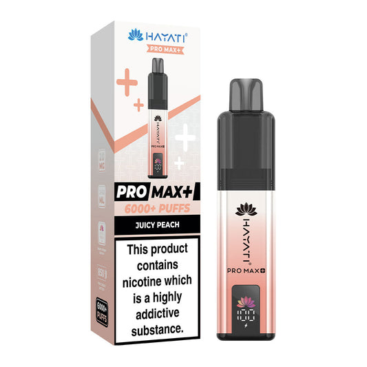 Hayati Pro Max Plus 6000 Puffs - Juicy Peach