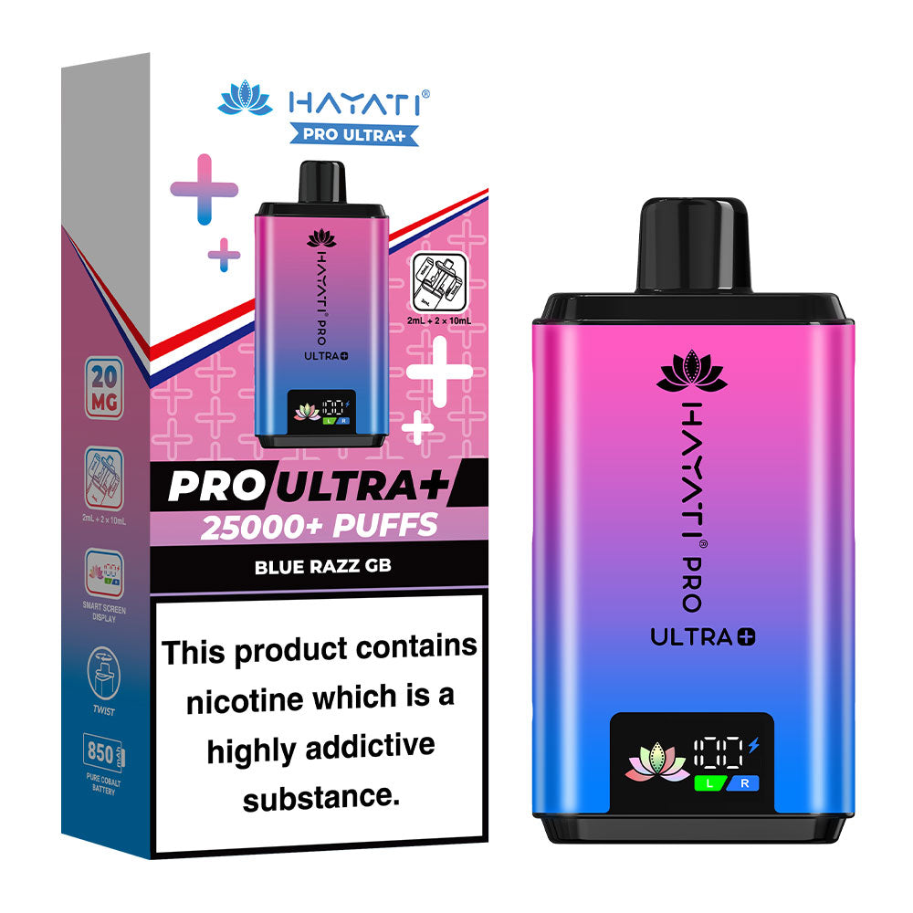 Hayati Pro Ultra Plus 25000 Prefilled Pod Kit Blue Razz GB
