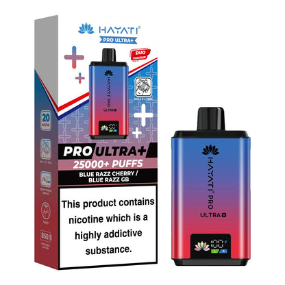 Hayati Pro Ultra Plus 25000 Blue Razz Cherry Blue Razz GB prefilled pod kit