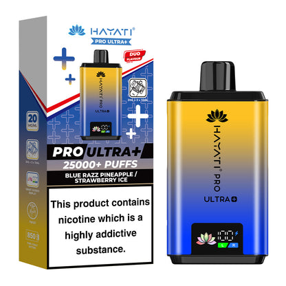Hayati Pro Ultra Plus 25000 Blue Razz Pineapple Strawberry Ice prefilled pod kit