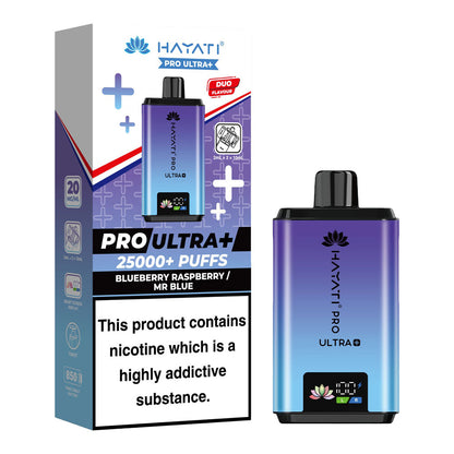 Hayati Pro Ultra Plus 25000 Blueberry Raspberry Mr Blue prefilled pod kit