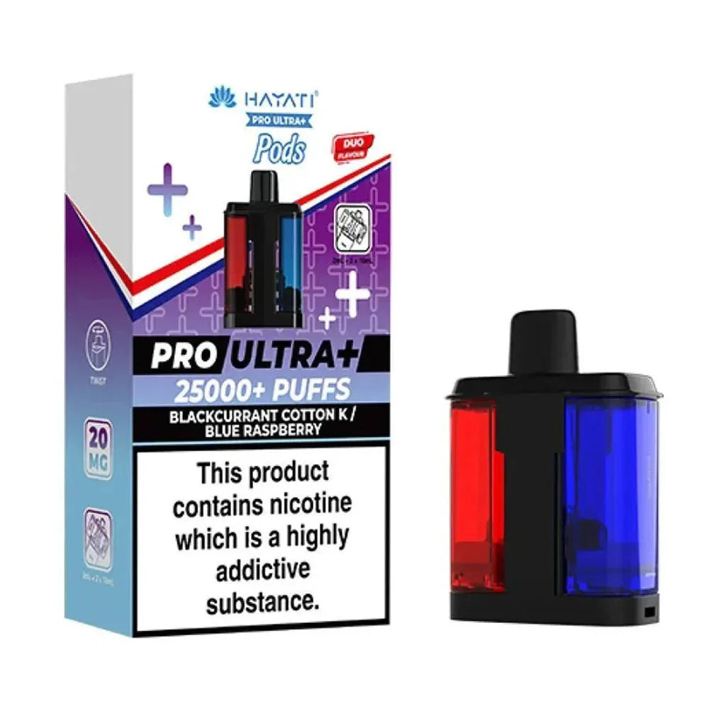 Hayati Pro Ultra Plus Prefilled Pods - Blackcurrant Cotton K / Blue Raspberry