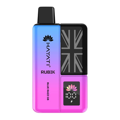Hayati Rubik - Blue Razz GB' with a digital display.