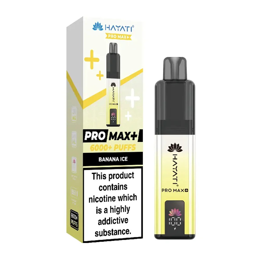 Hayati Pro Max Plus 6000 Prefilled Pod Kit Banana Ice