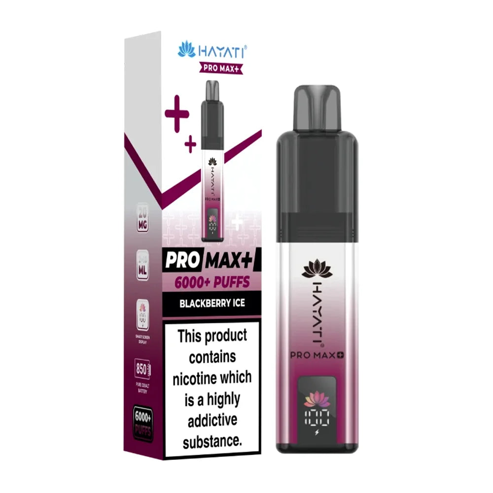 Hayati Pro Max Plus 6000 Blackberry Ice prefilled vape kit