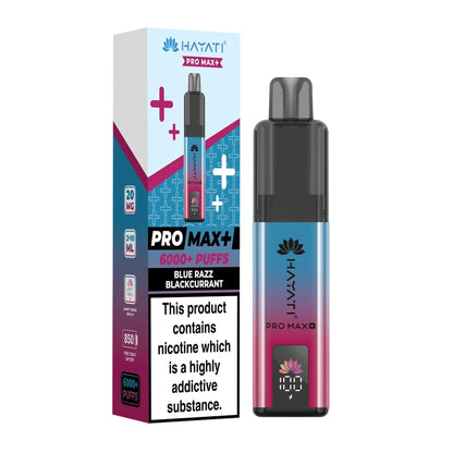 Hayati Pro Max Plus 6000 Blue Razz Blackcurrant prefilled vape kit