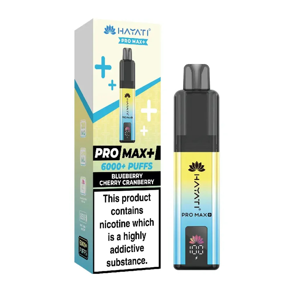 Hayati Pro Max Plus 6000 Prefilled Pod Kit Blueberry Cherry Cranberry