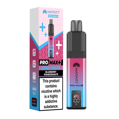 Hayati Pro Max Plus 6000 Blueberry Pomegranate prefilled vape kit
