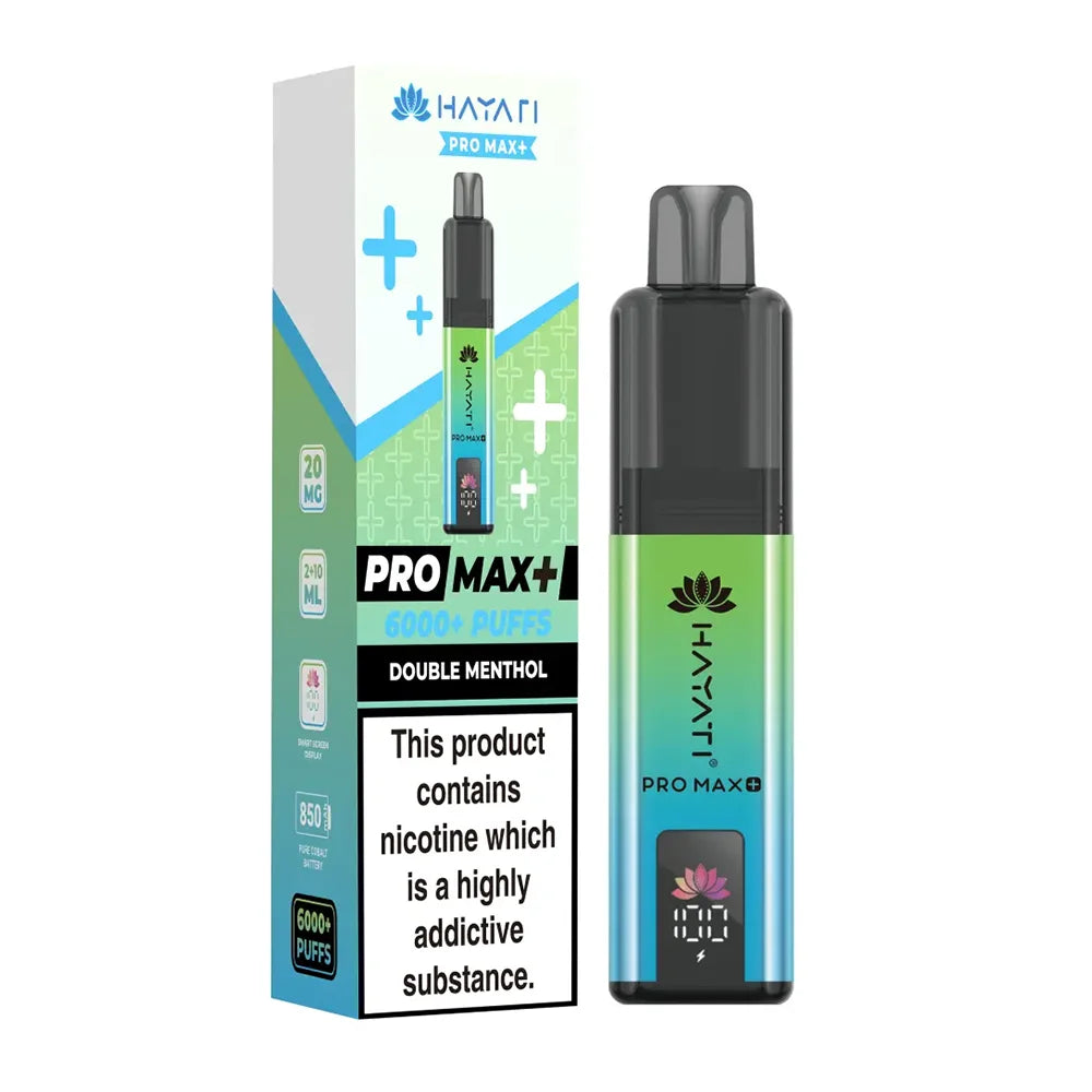 Hayati Pro Max Plus 6000 Double Menthol prefilled vape kit