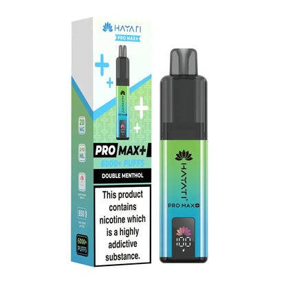 Hayati Pro Max Plus 6000 Double Menthol prefilled vape kit