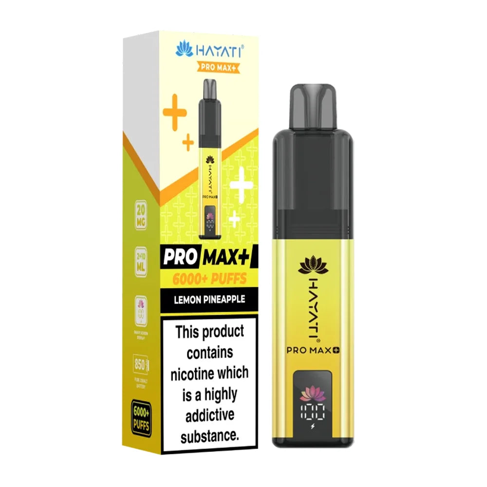 Hayati Pro Max Plus 6000 Lemon Pineapple prefilled vape kit