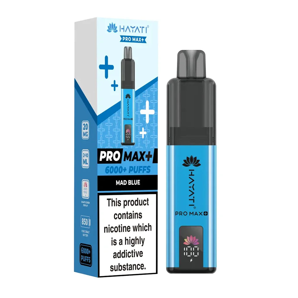 Hayati Pro Max Plus 6000 Mad Blue prefilled vape kit