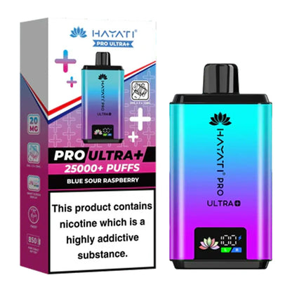 Hayati Pro Ultra Plus 25000 Blue Sour Raspberry prefilled pod kit