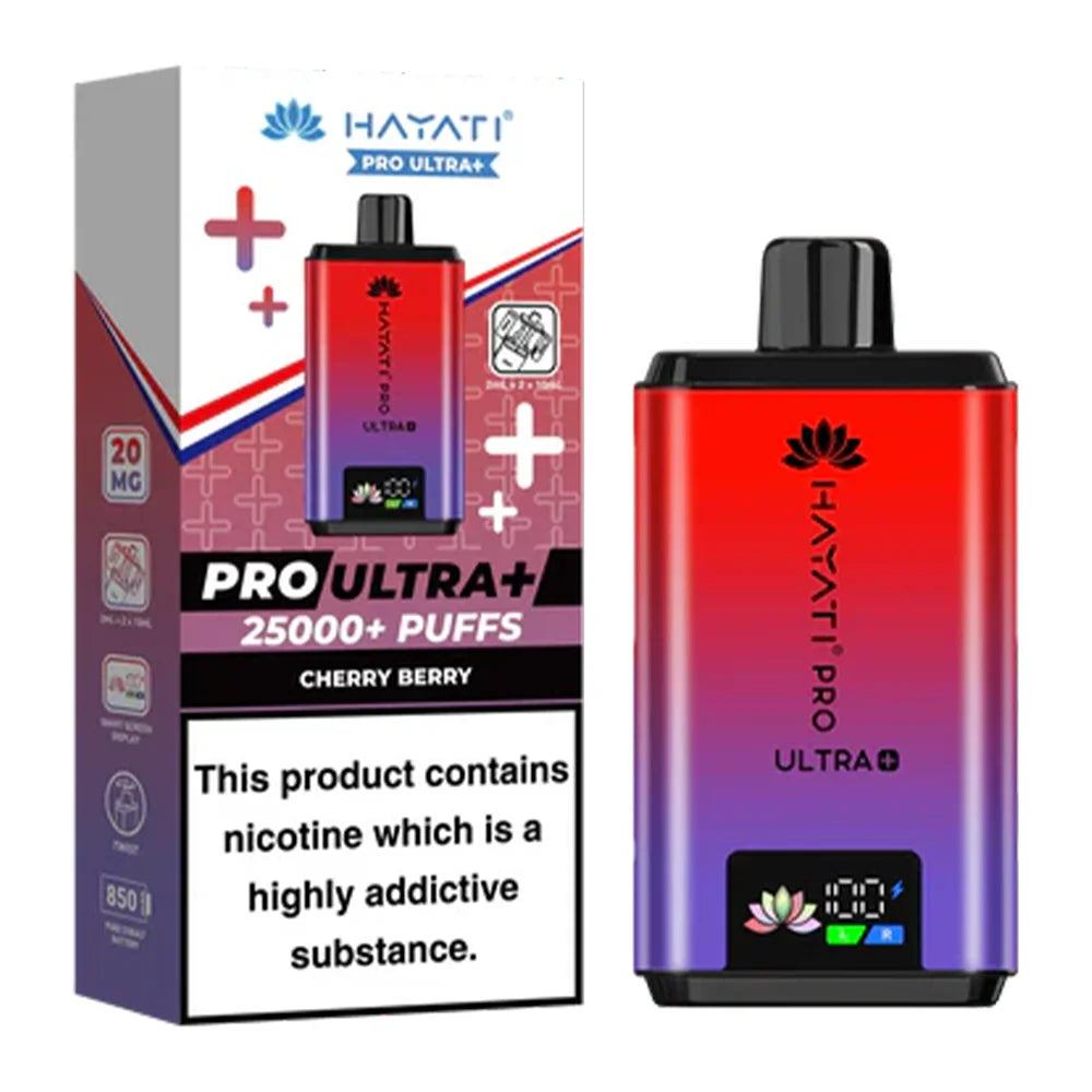 Hayati Pro Ultra Plus 25000 Prefilled Pod Kit Prefilled Pod Kit Cherry Berry
