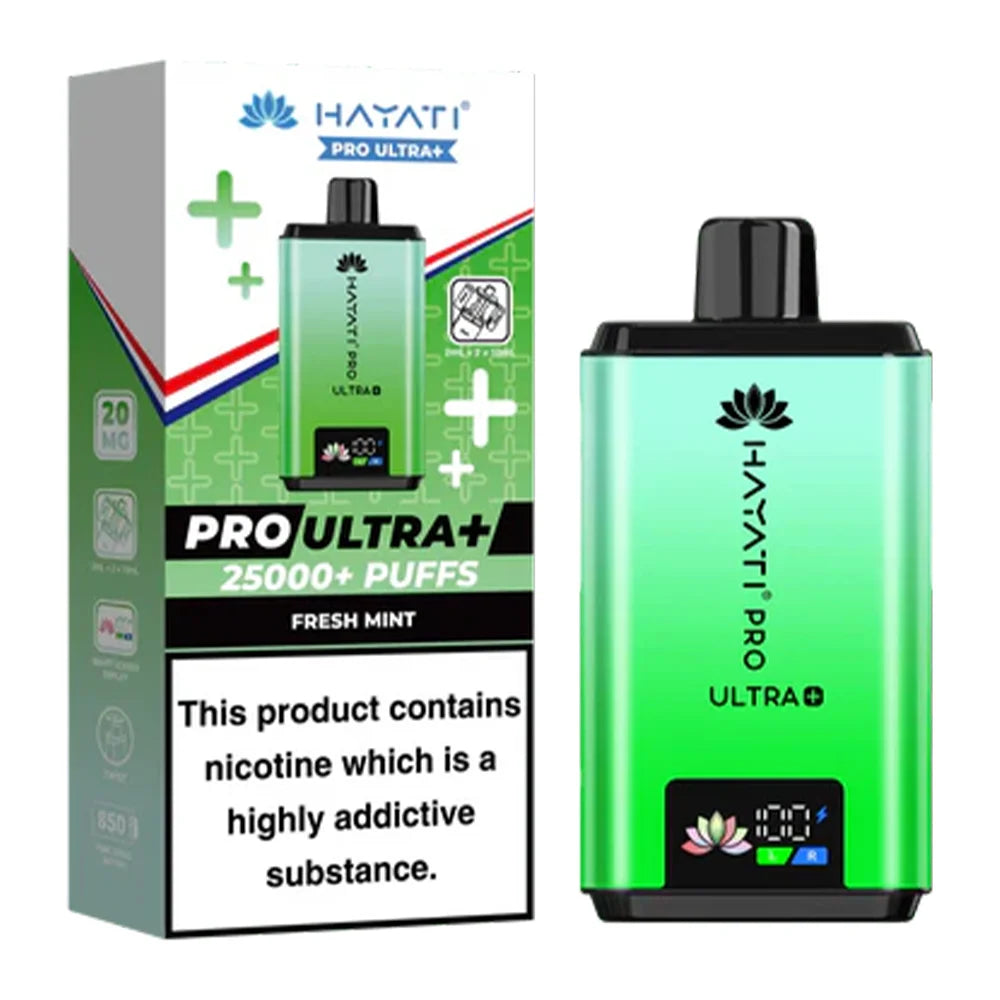 Hayati Pro Ultra Plus 25000 Fresh Mint prefilled pod kit