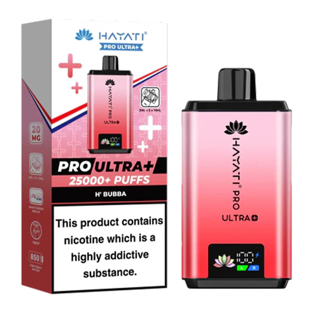 Hayati Pro Ultra Plus 25000 Prefilled Pod Kit H'Bubba