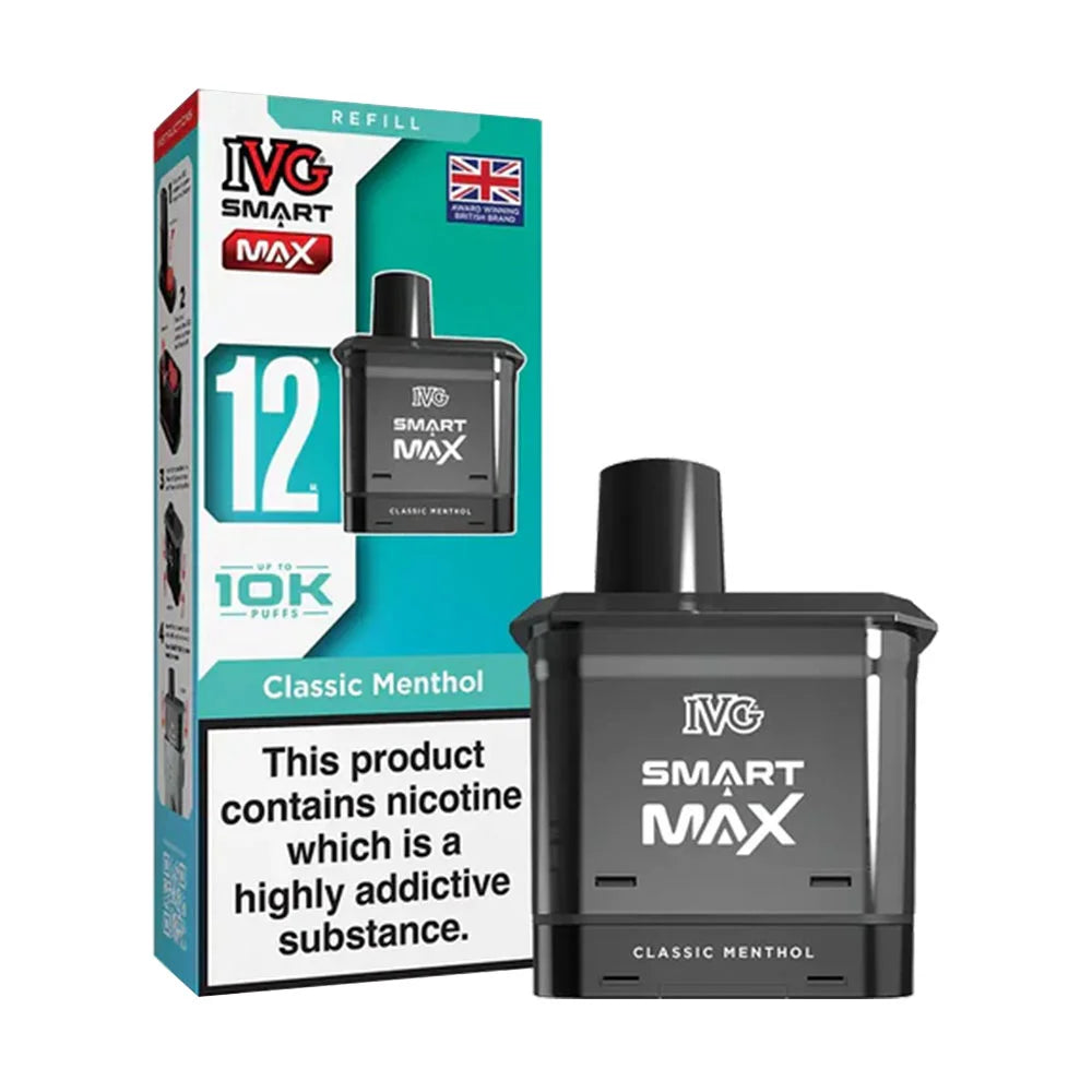 IVG Smart Max 10K Prefilled Pods - Classic Menthol