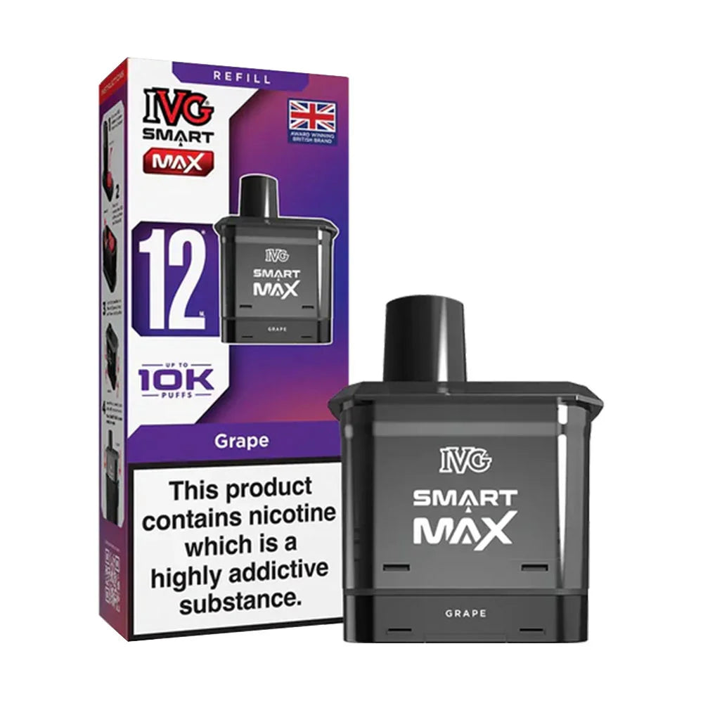 IVG Smart Max 10K Prefilled Pods - Grape