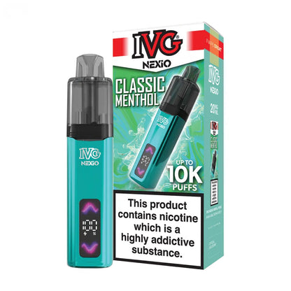 IVG Nexio 10K Prefilled Pod Kit - Classic Menthol