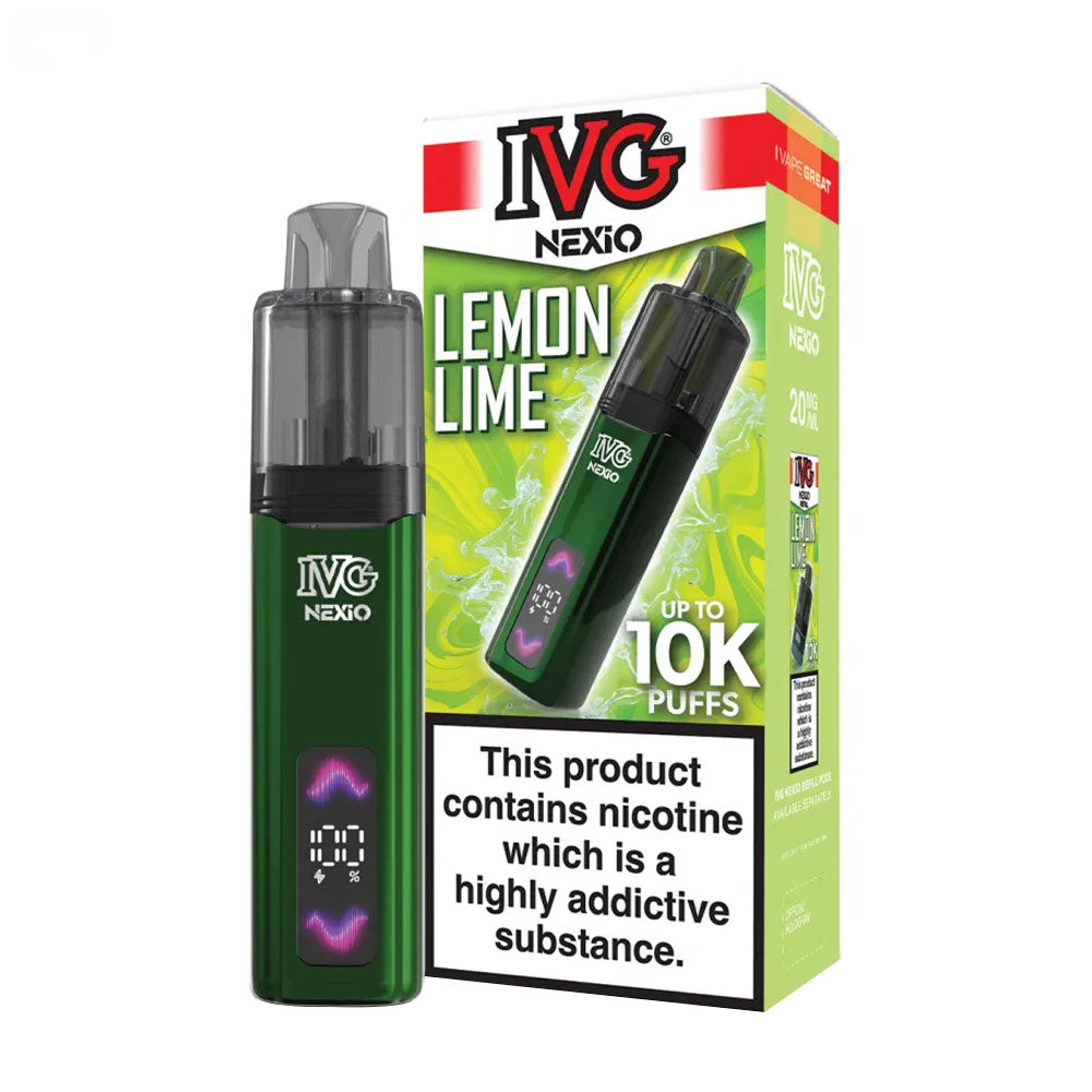 IVG Nexio 10K Prefilled Pod Kit - Lemon Lime
