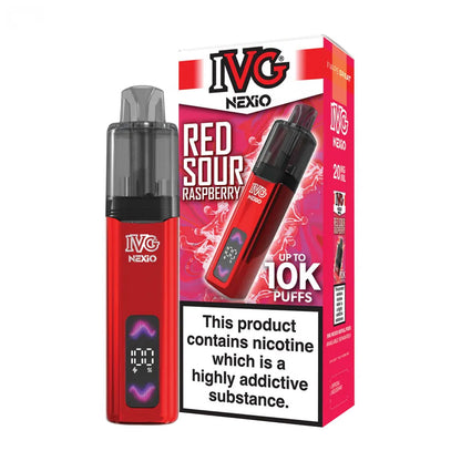 IVG Nexio 10K Prefilled Pod Kit - Red Sour Raspberry