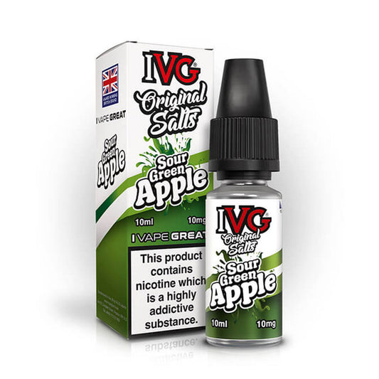 Sour Green Apple IVG Original Salts 10ml Nic Salt E Liquid