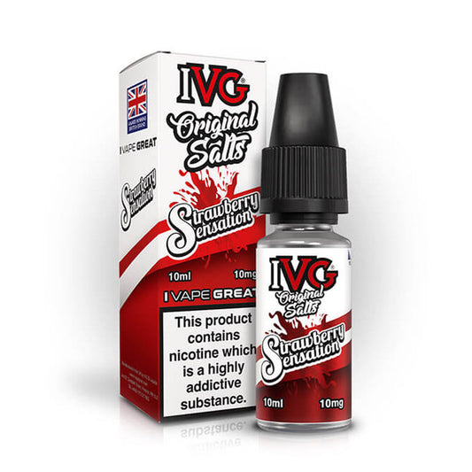 Strawberry Sensation IVG Original Salts 10ml Nic Salt E Liquid