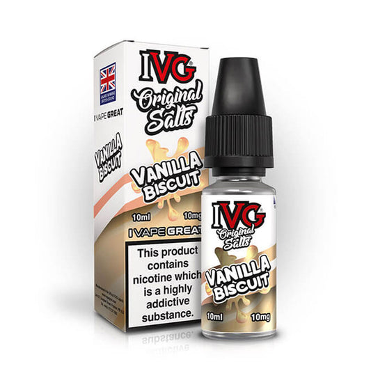 Vanilla Biscuit IVG Original Salts 10ml Nic Salt E Liquid